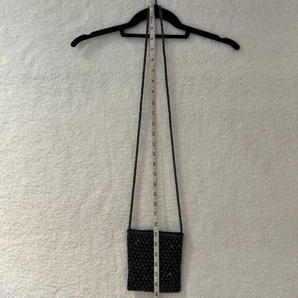 Vintage Art Deco Black Beaded Evening Bag Retroglam Purse UK PAT 1510246 Fancy - Picture 13 of 16